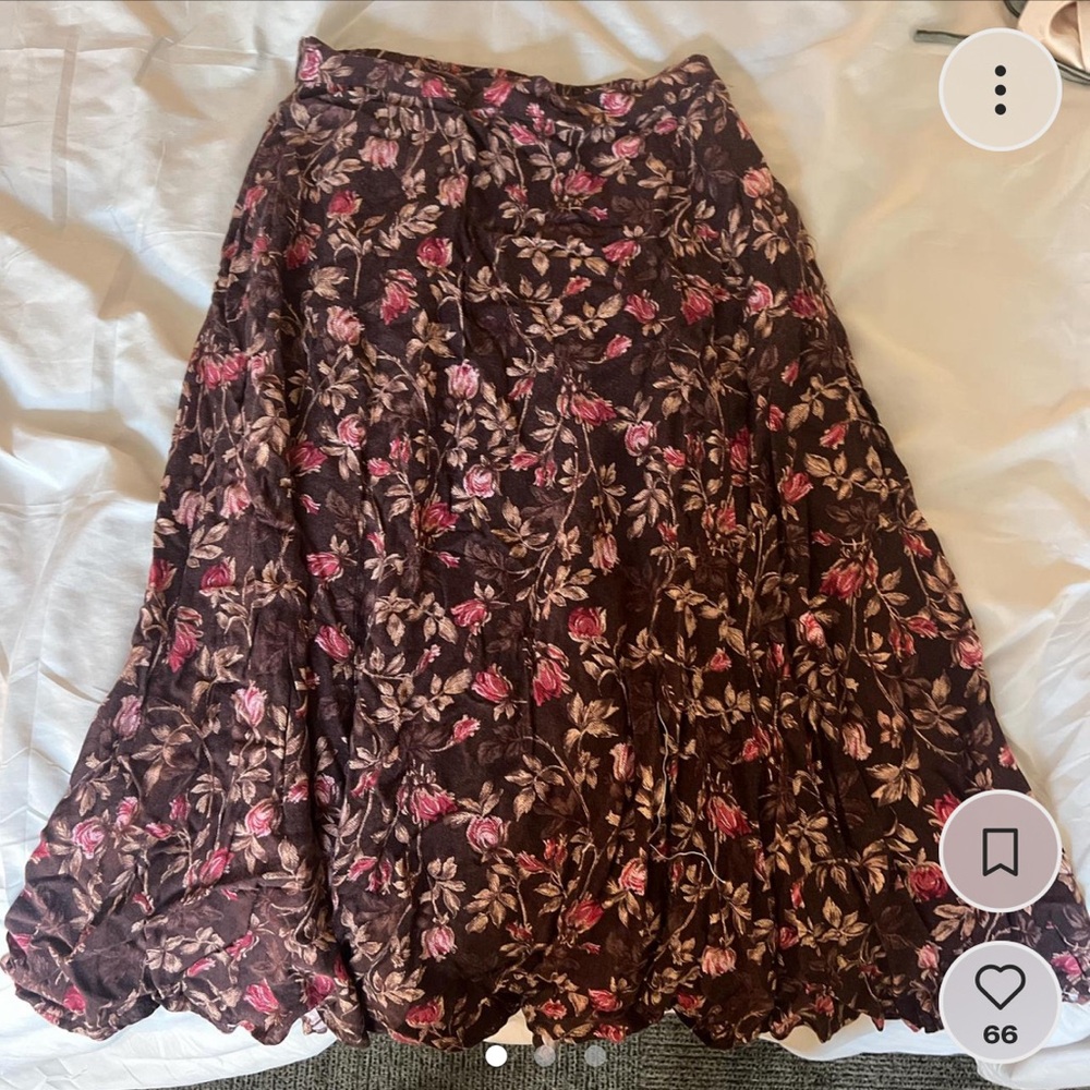 Super cute vintage Kathryn Deene floral midi skirt!